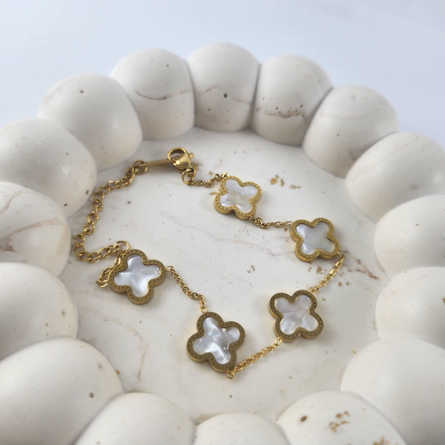 White Clover Bracelet