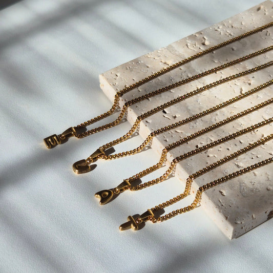 Bubble Initial Necklace