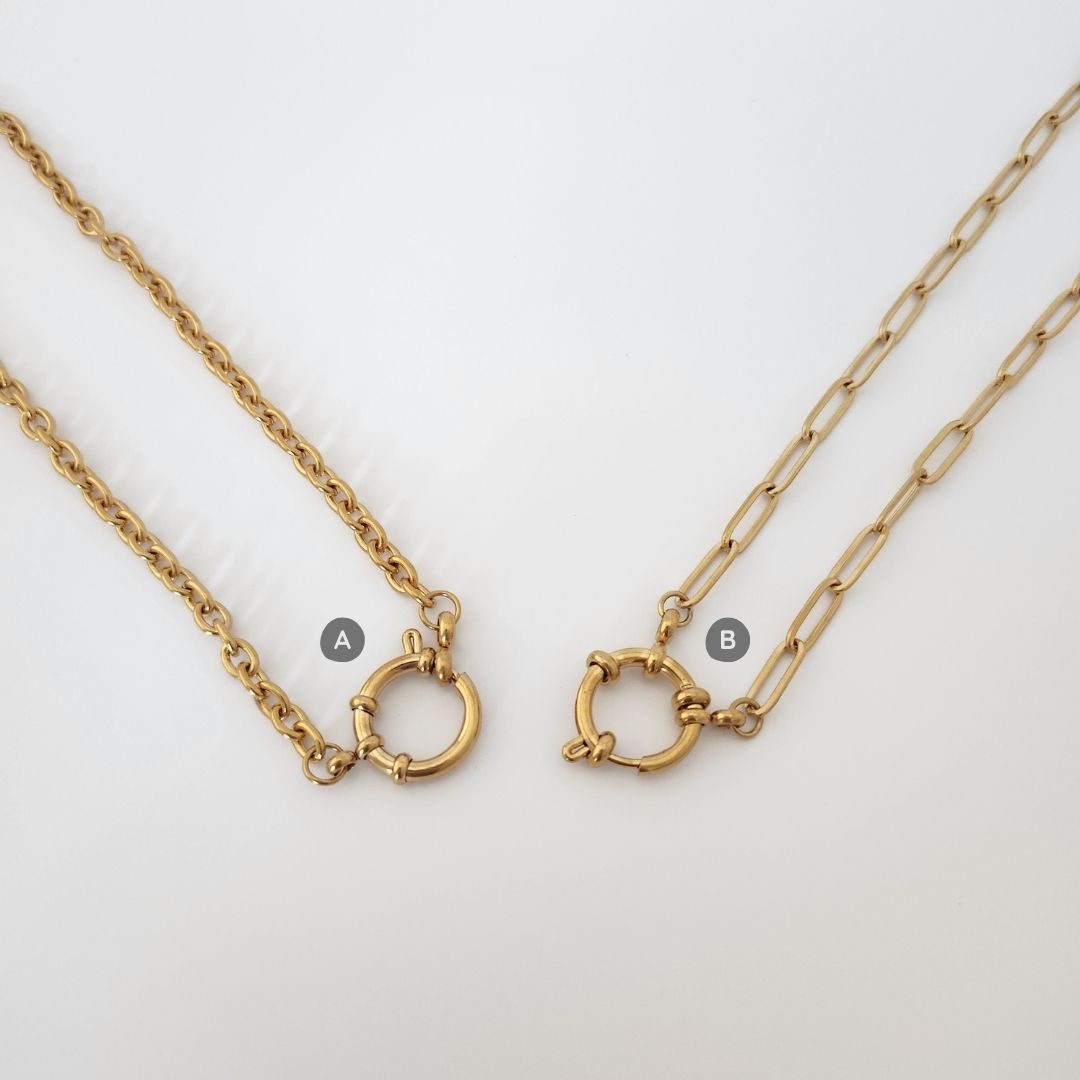 Custom Sailor Lock Charm Necklace