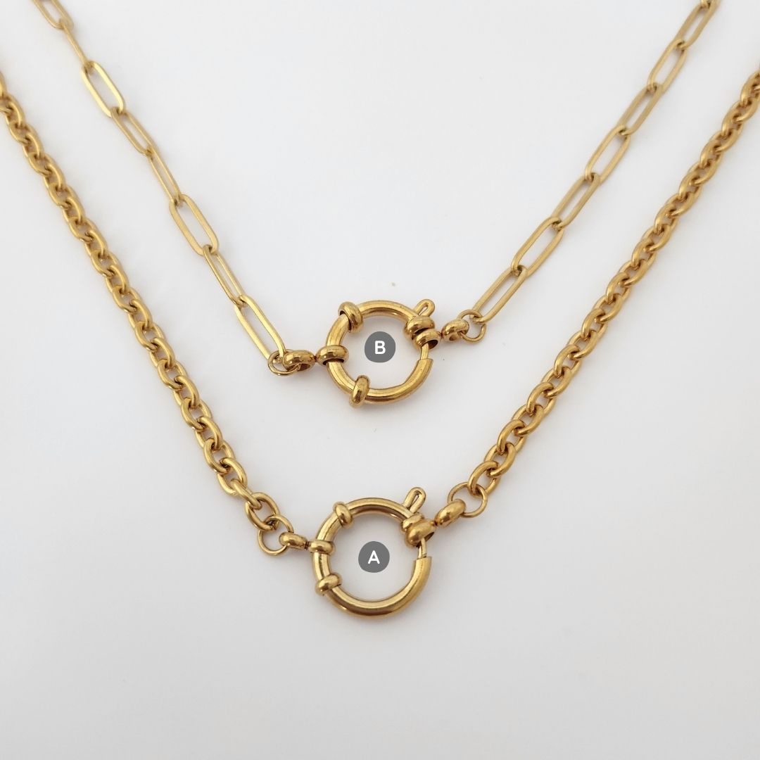 Custom Sailor Lock Charm Necklace