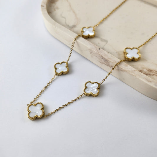 White Clover Necklace