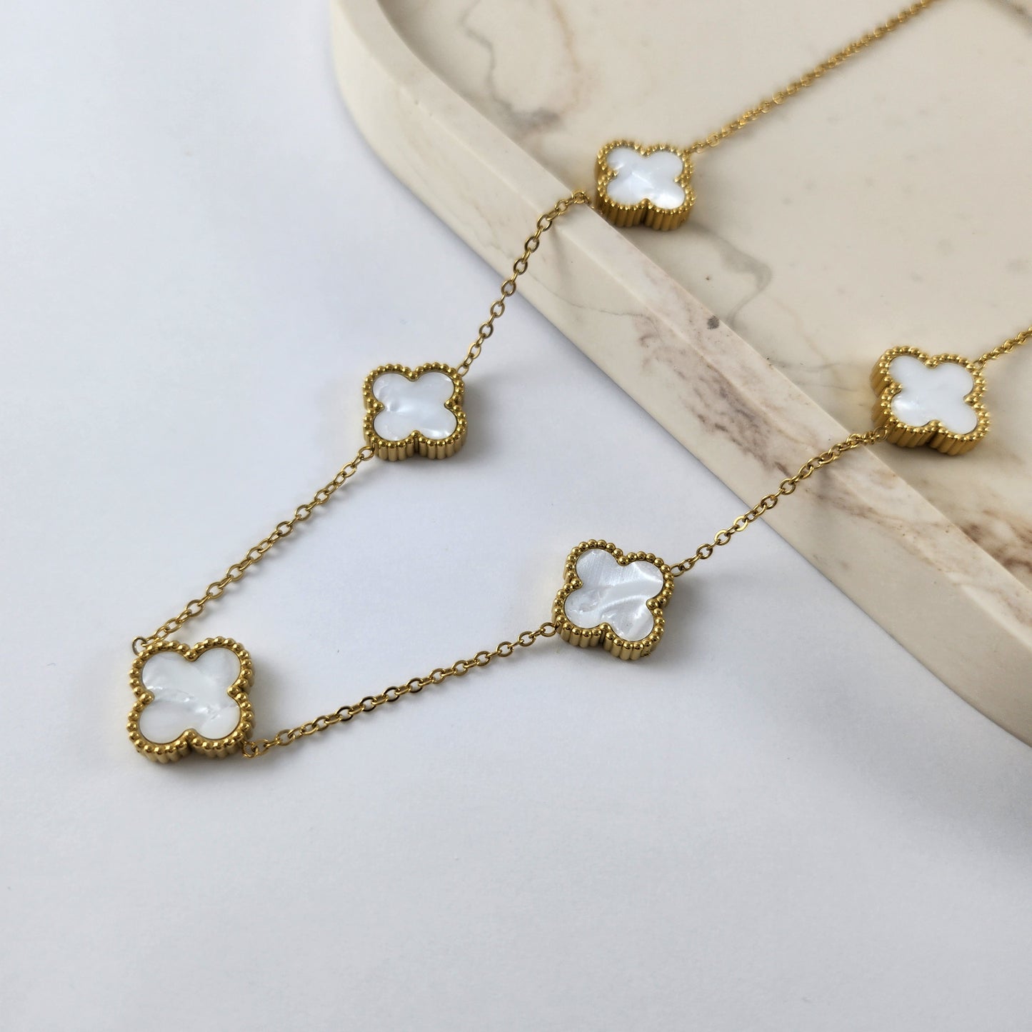 White Clover Necklace
