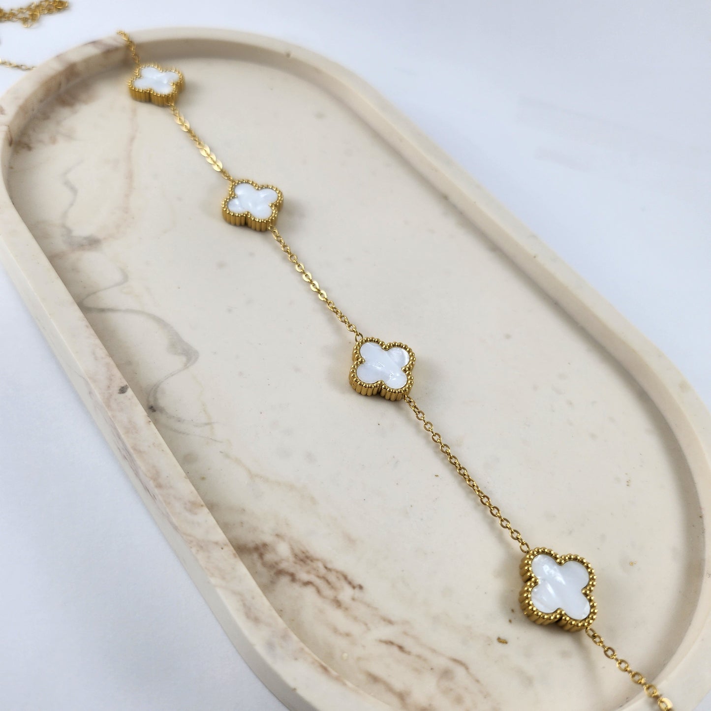 White Clover Necklace
