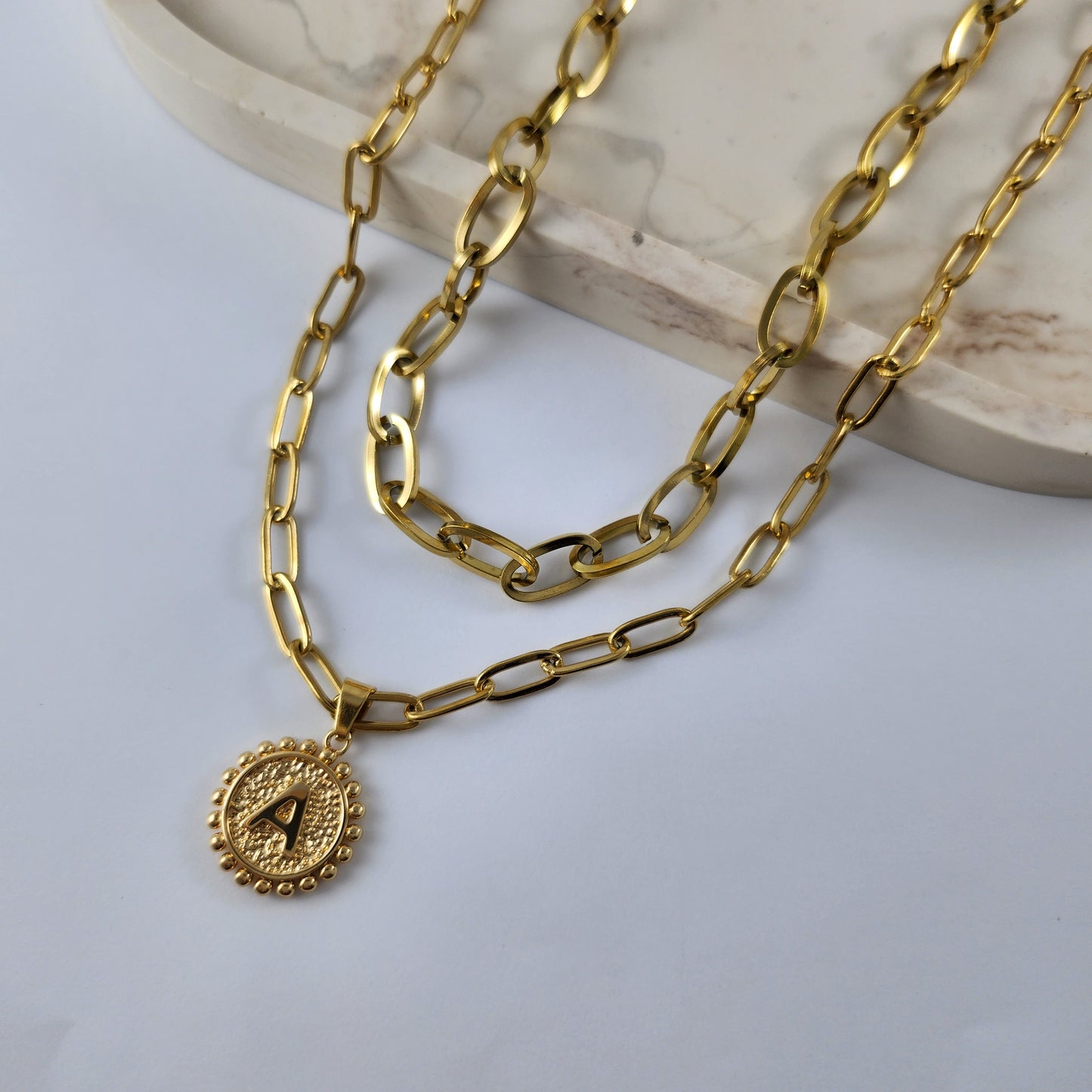 "A" Necklace