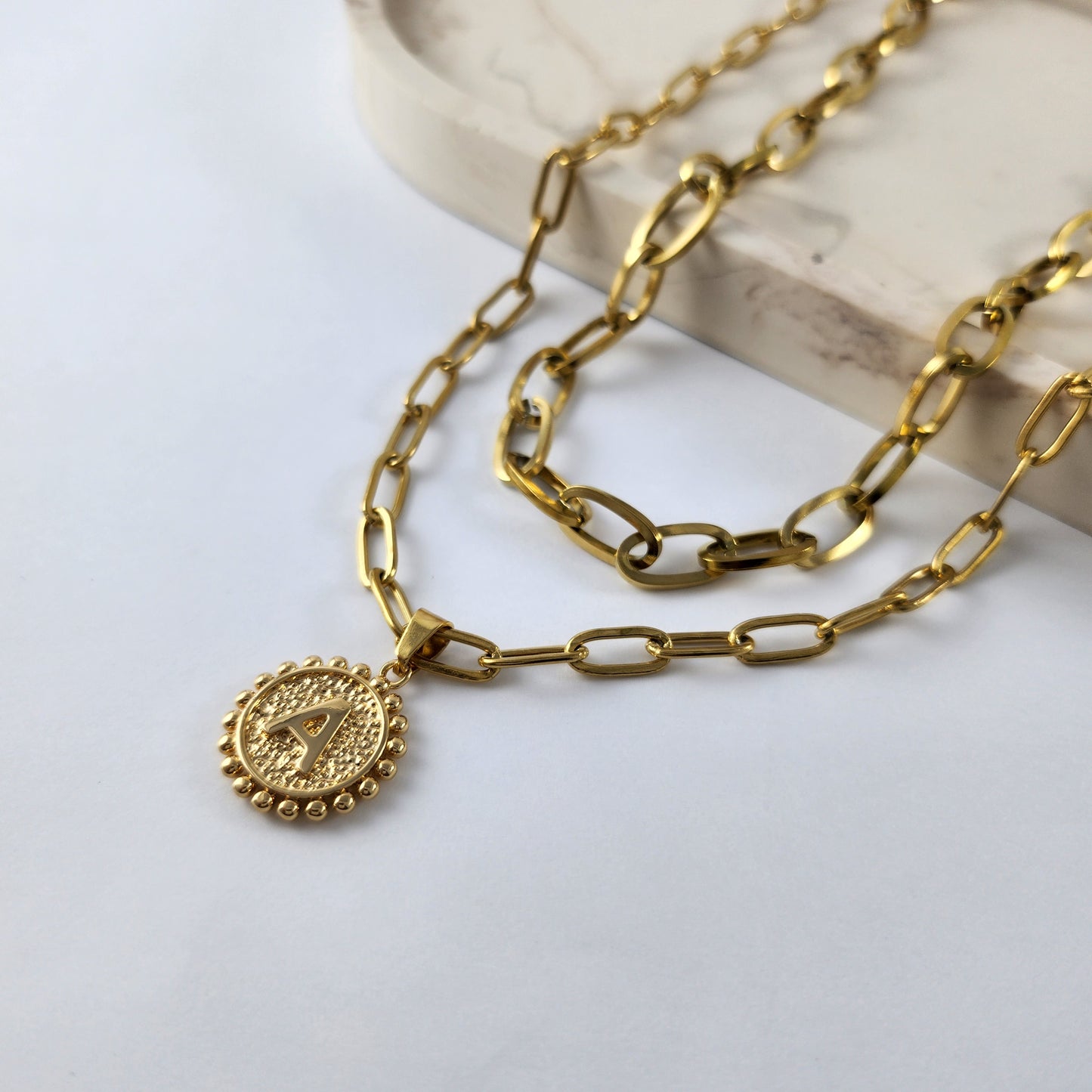 "A" Necklace