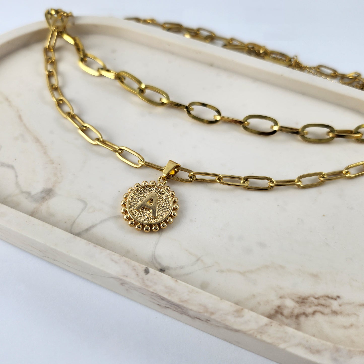 "A" Necklace
