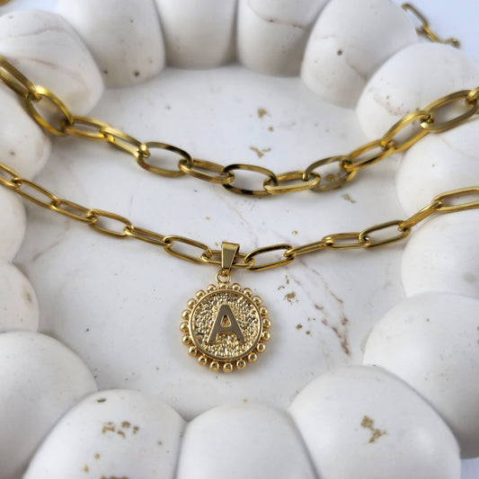 "A" Necklace