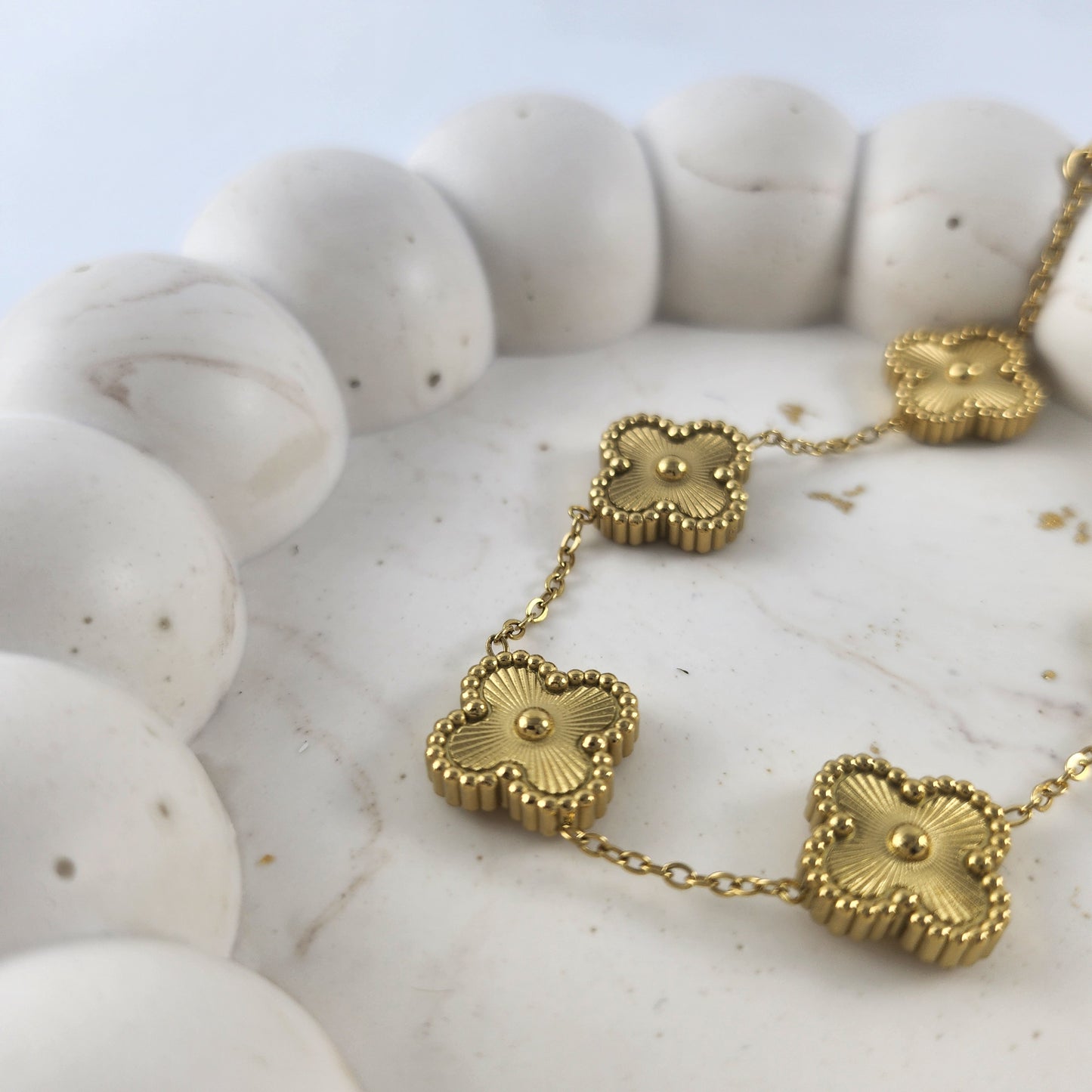 Gold Clover Bracelet