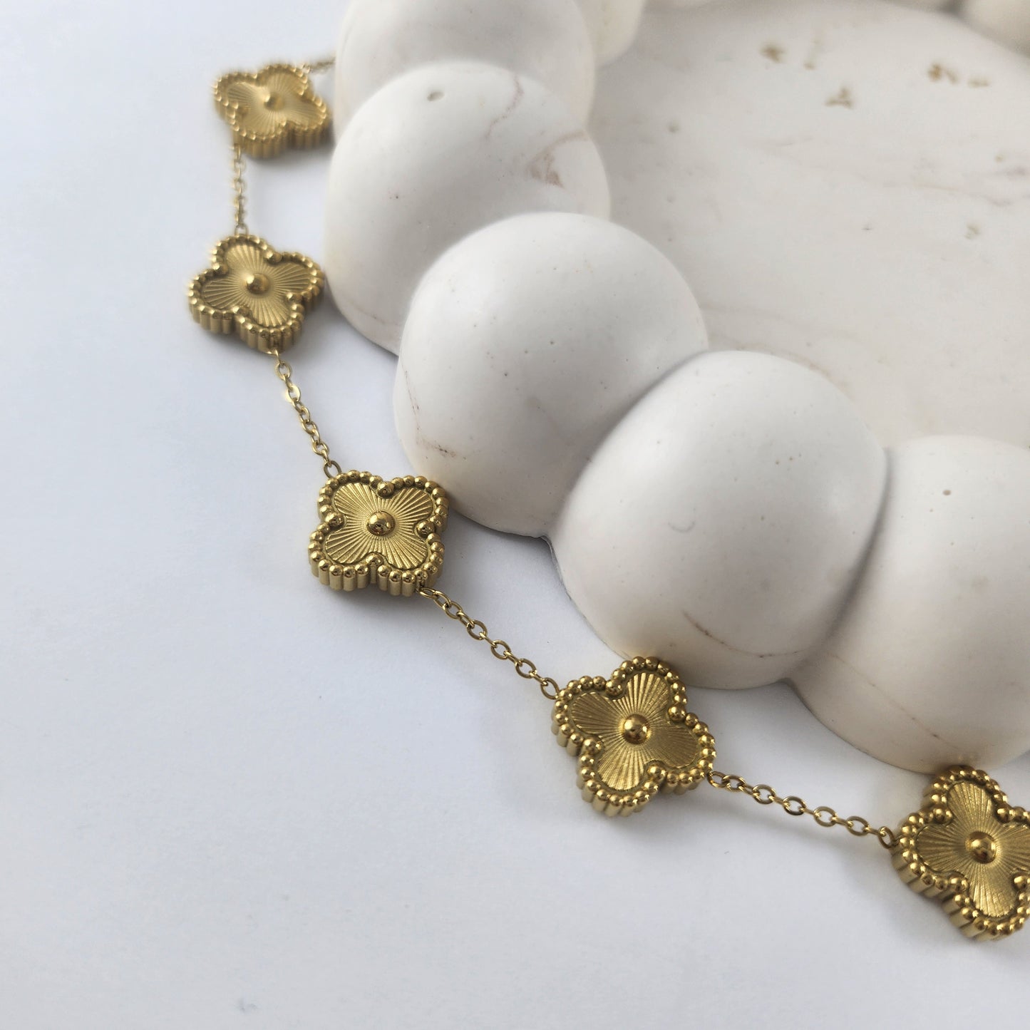 Gold Clover Bracelet