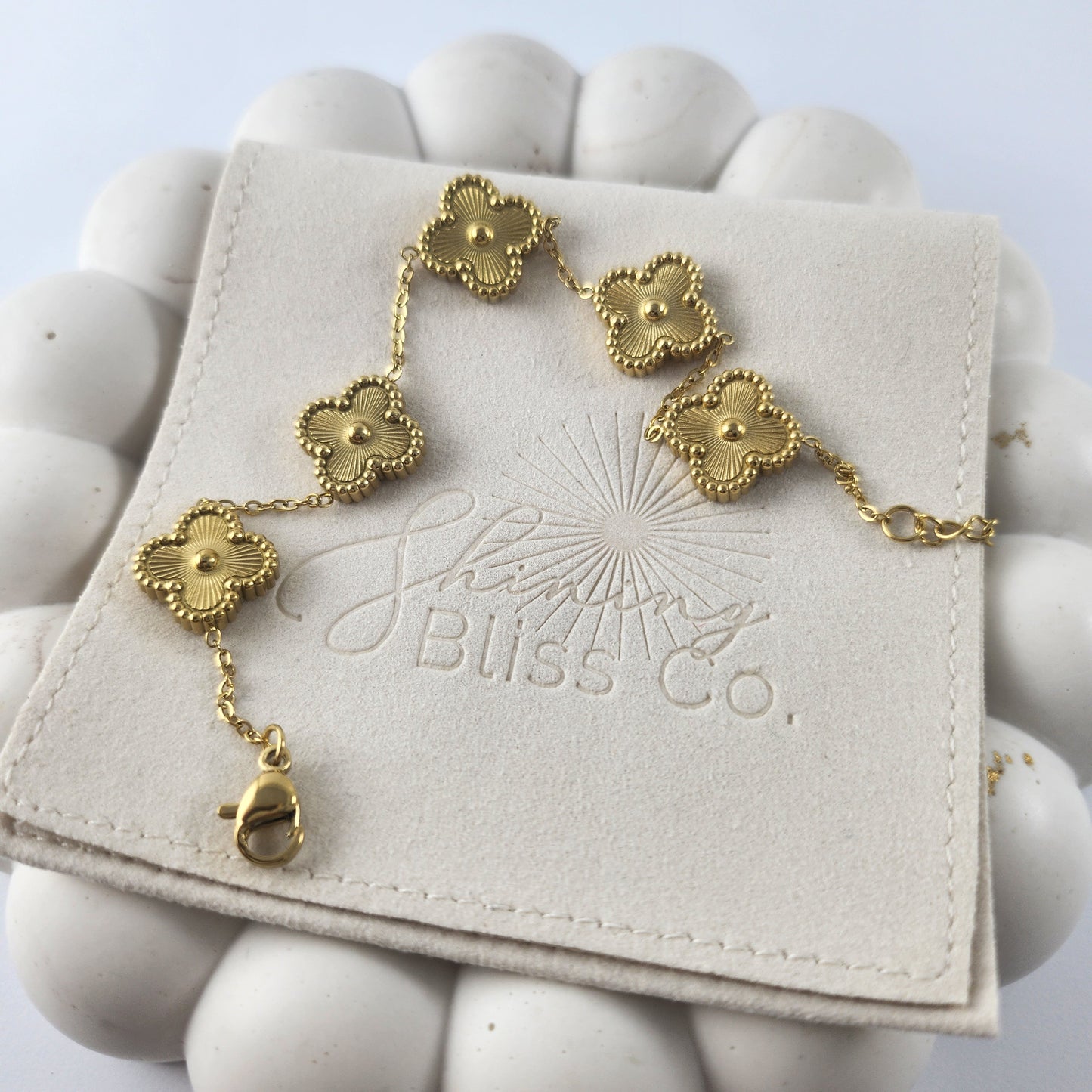 Gold Clover Bracelet