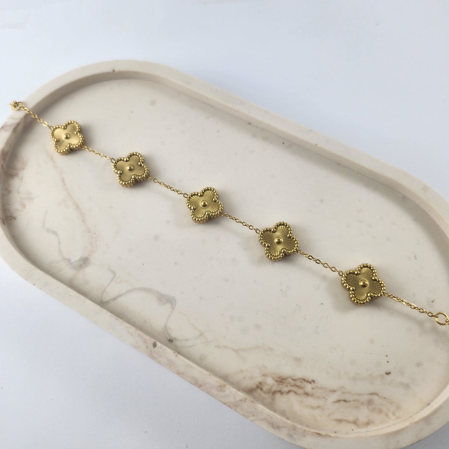 Gold Clover Bracelet