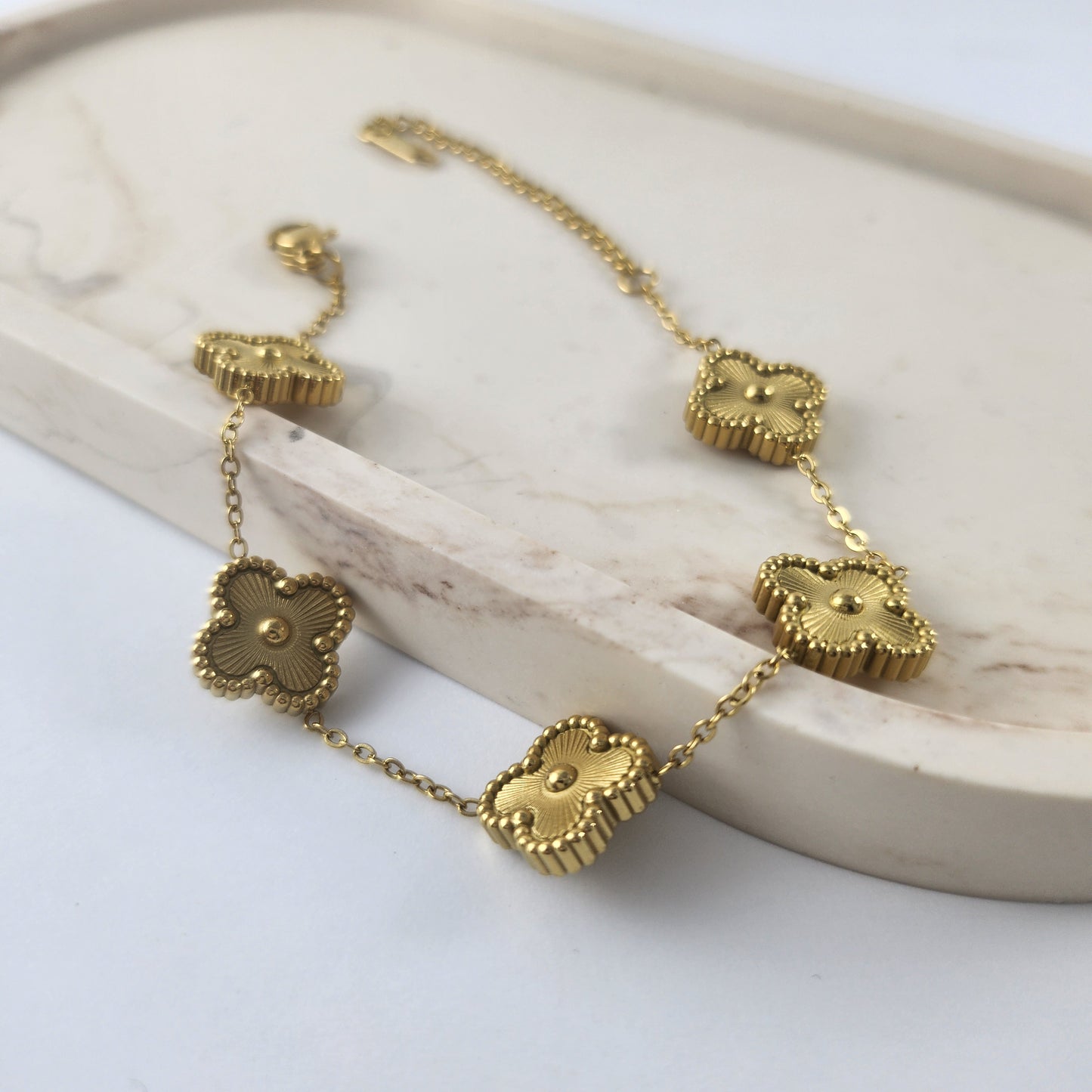 Gold Clover Bracelet