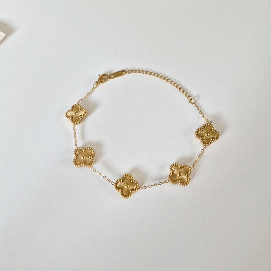 Gold Clover Bracelet