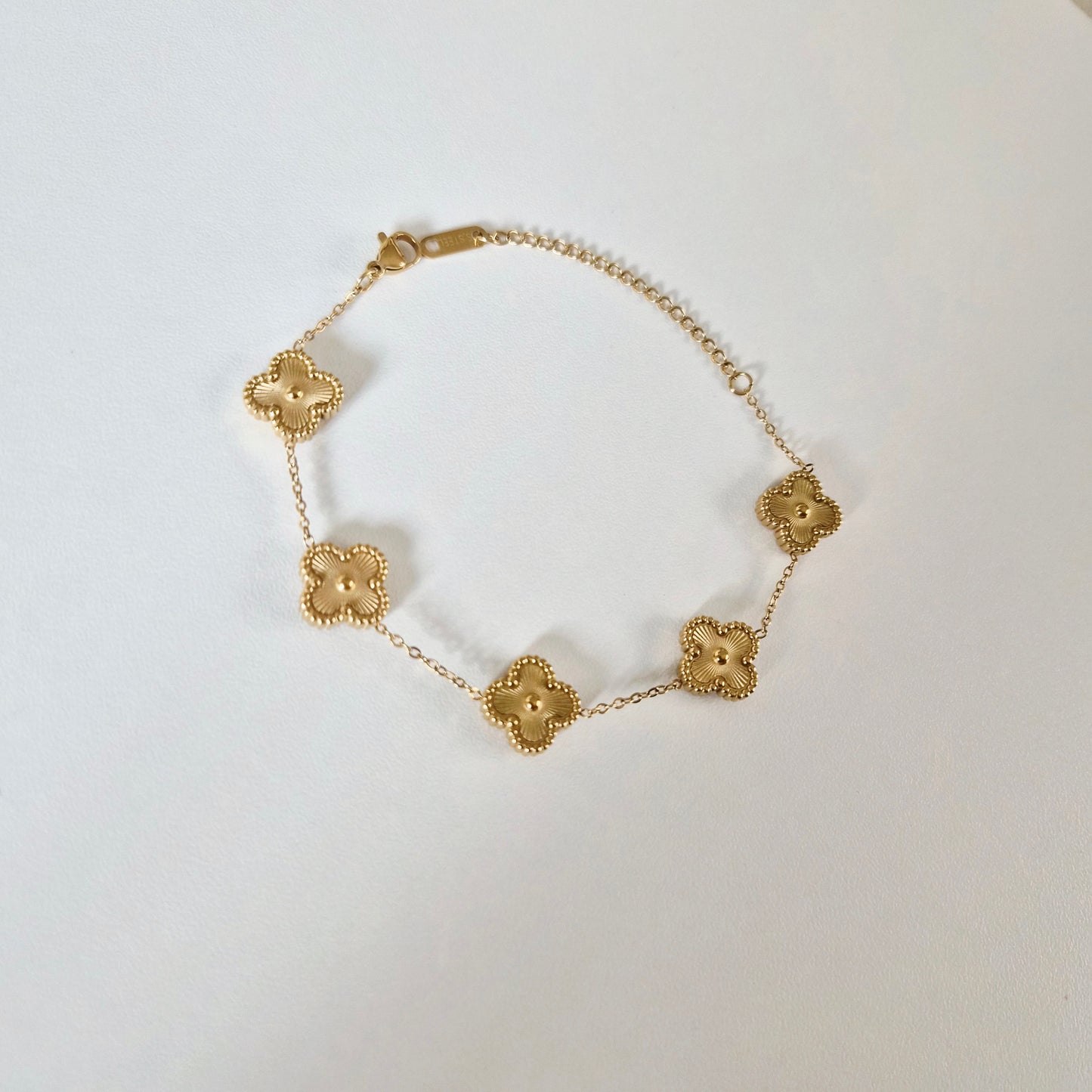Gold Clover Bracelet