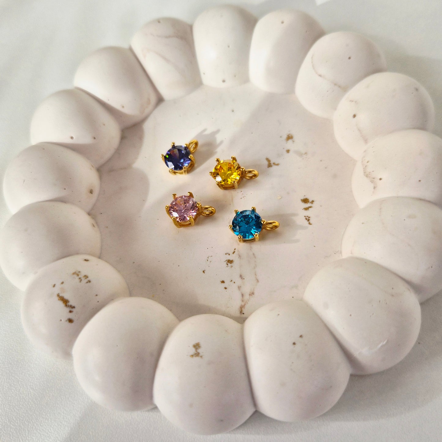 Round Birthstone Necklace