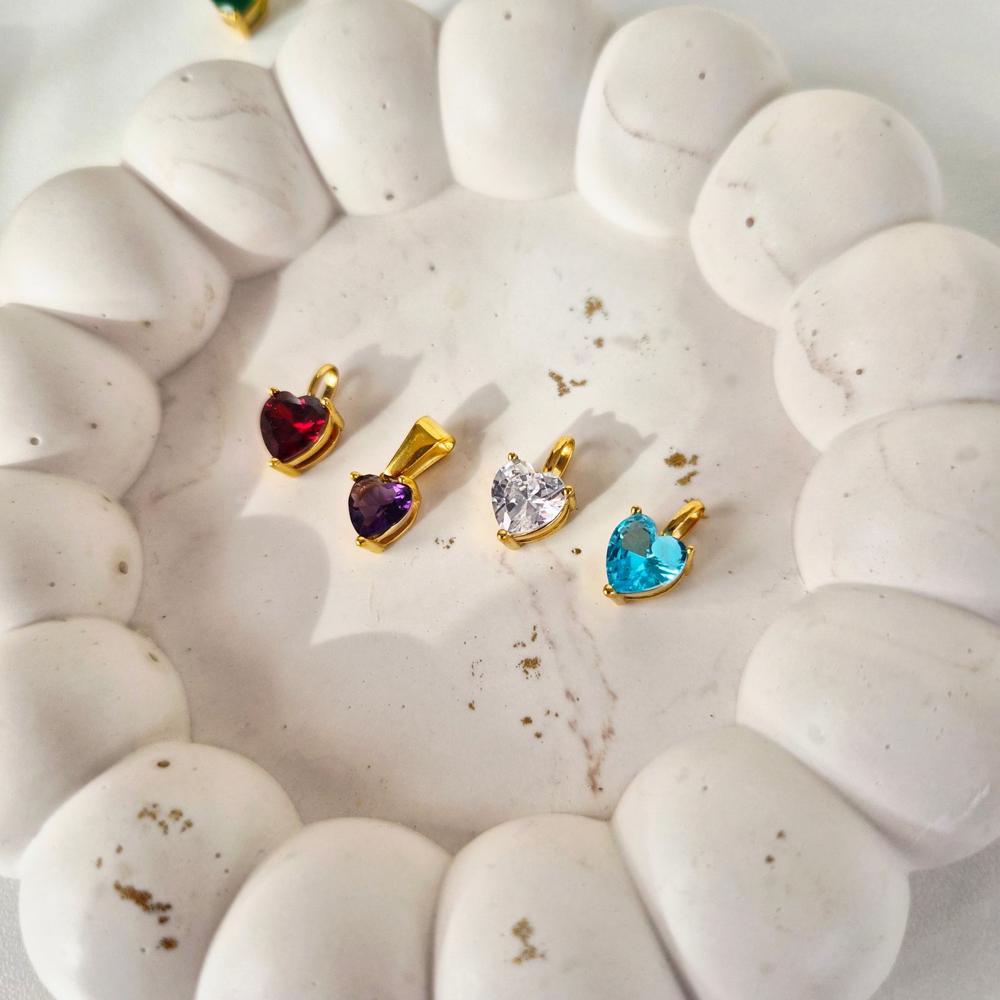 Heart Birthstone Necklace