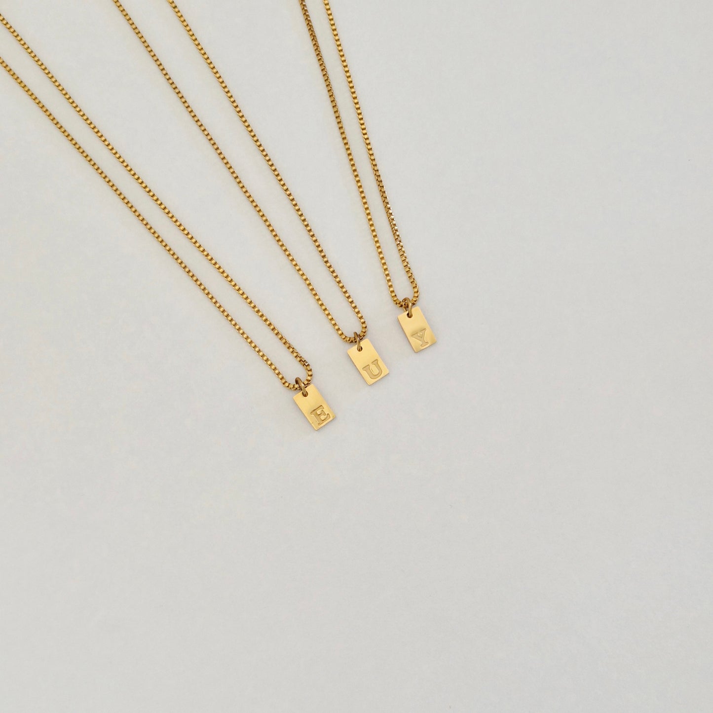 Initial Tag Necklace