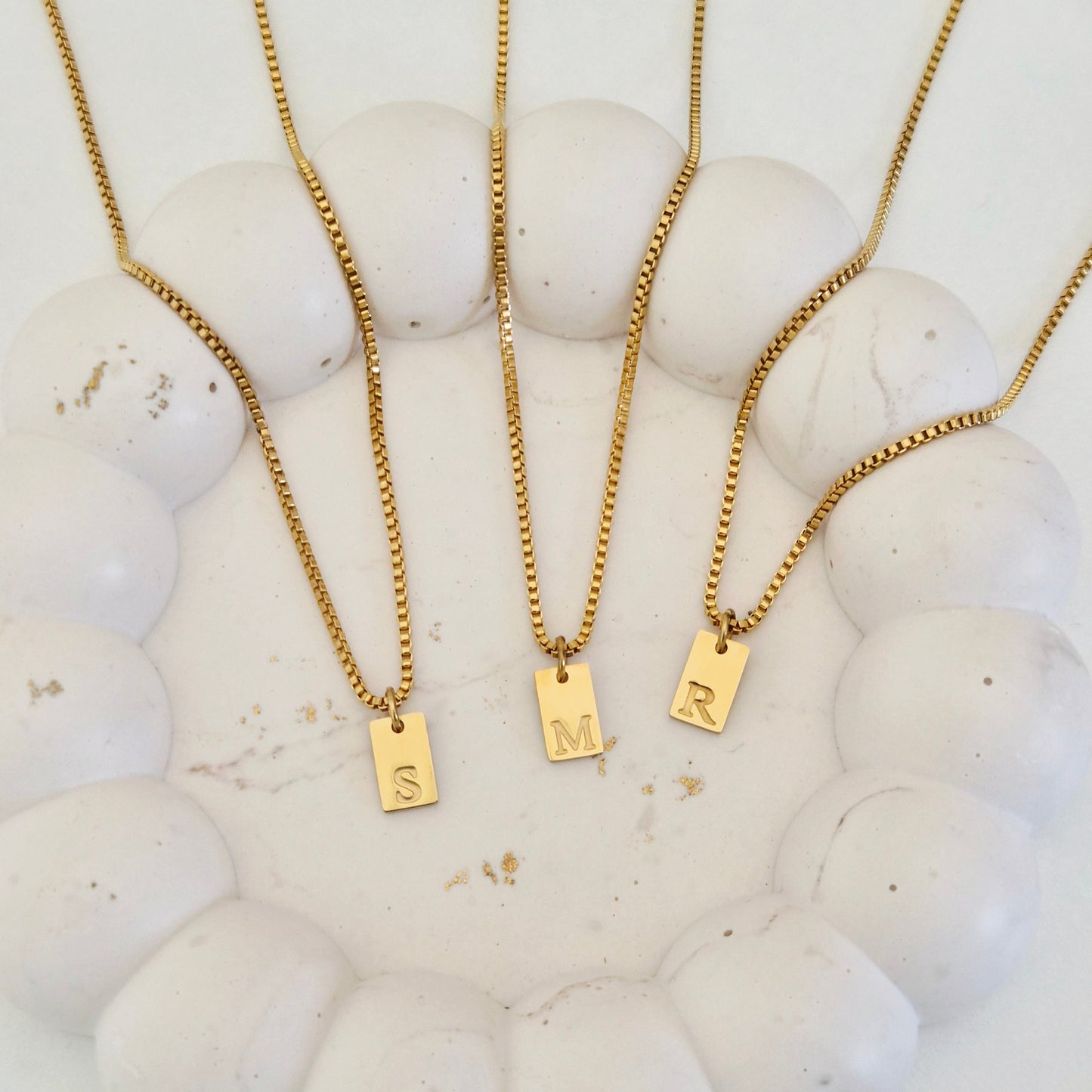 Initial Tag Necklace