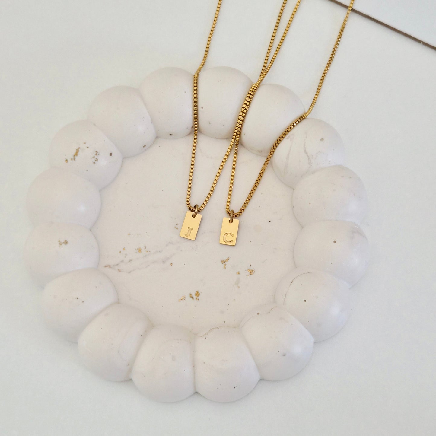 Initial Tag Necklace
