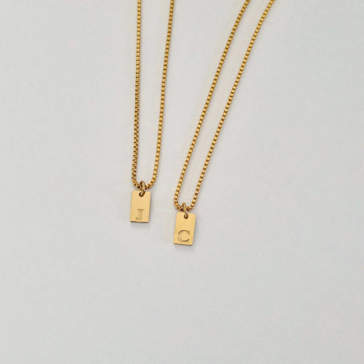 Initial Tag Necklace
