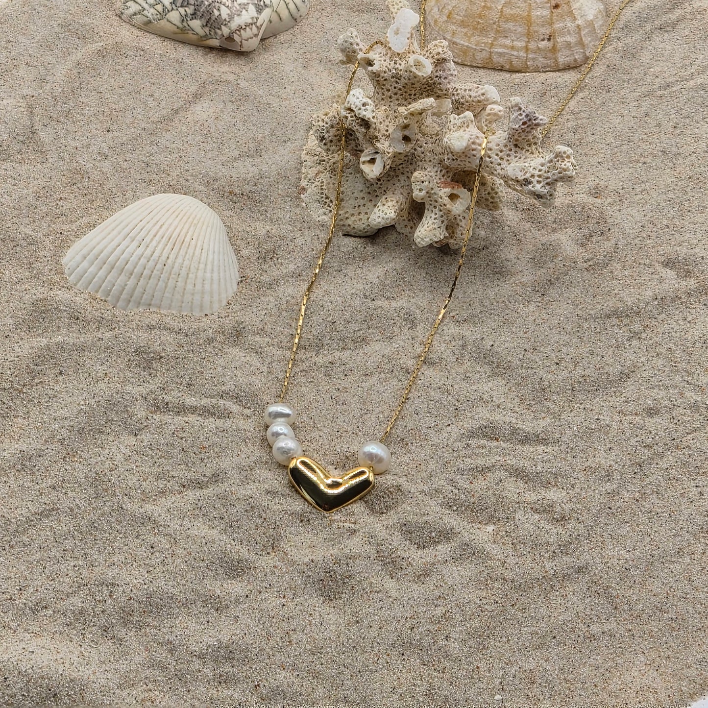 Freshwater Pearl Love Necklace
