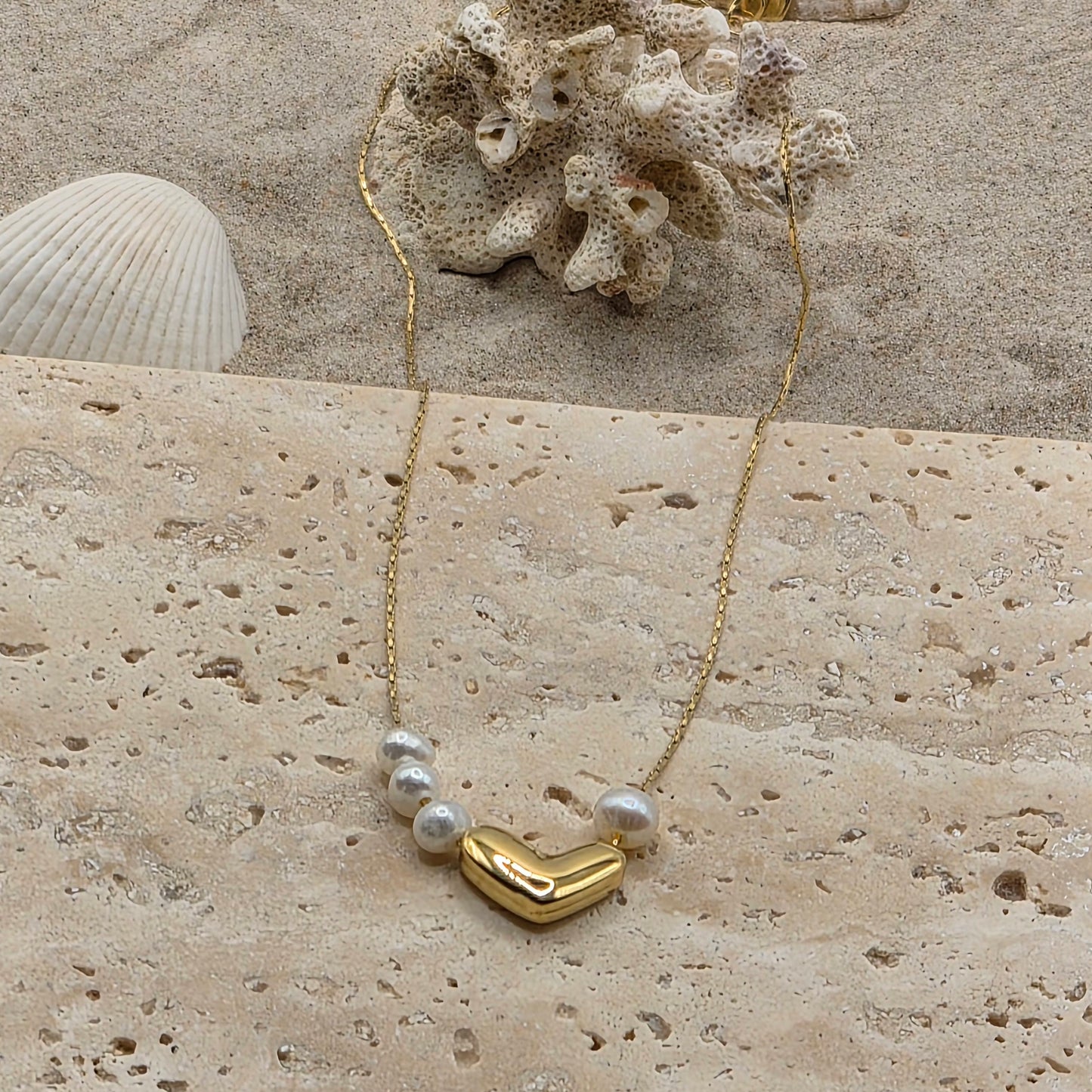 Freshwater Pearl Love Necklace