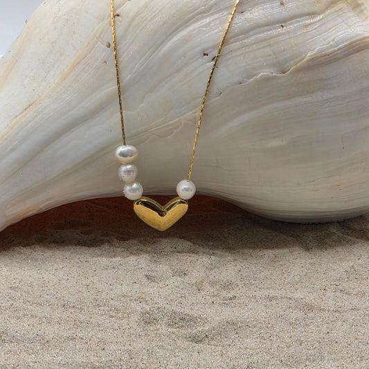 Freshwater Pearl Love Necklace