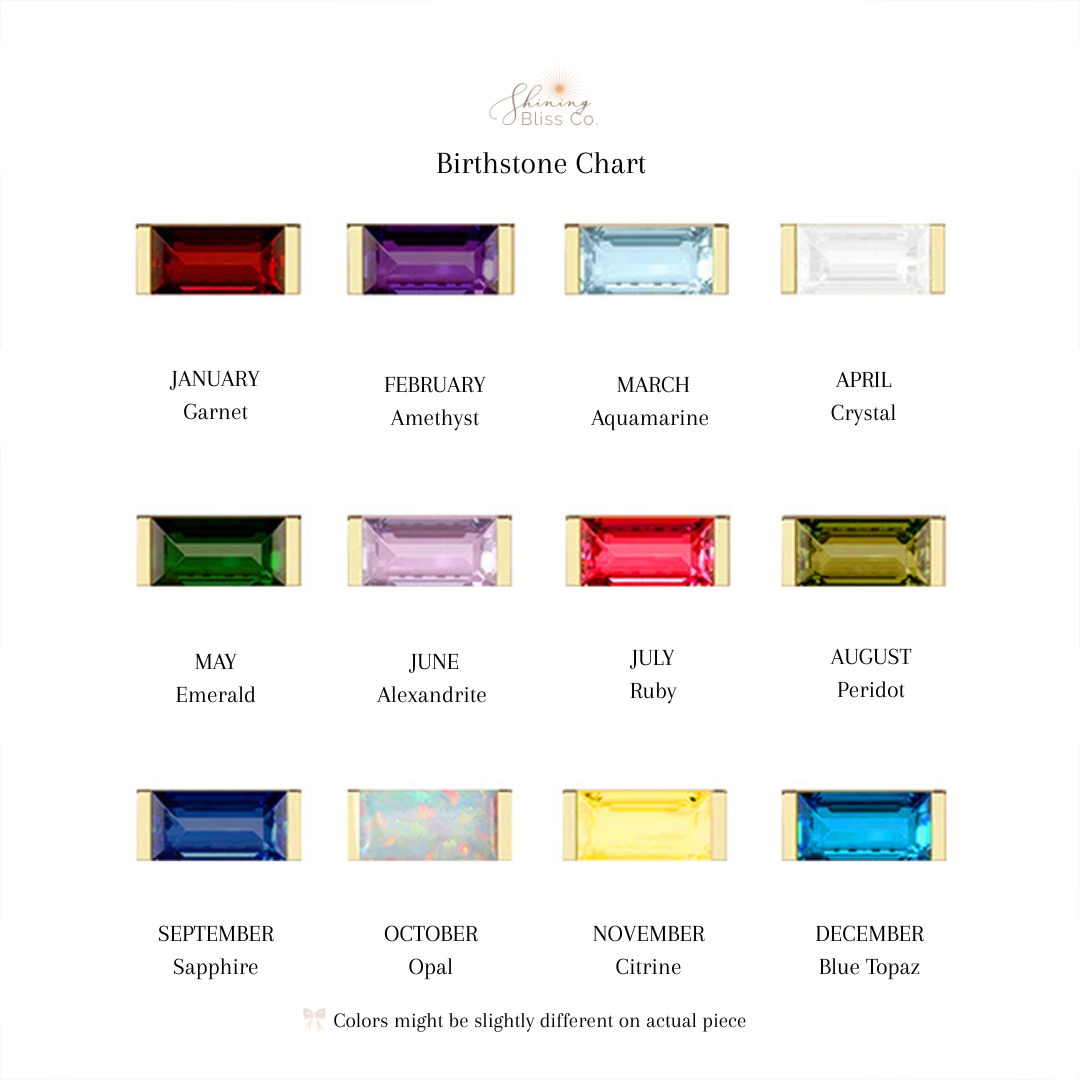 Dainty Birthstone Bar Bracelet
