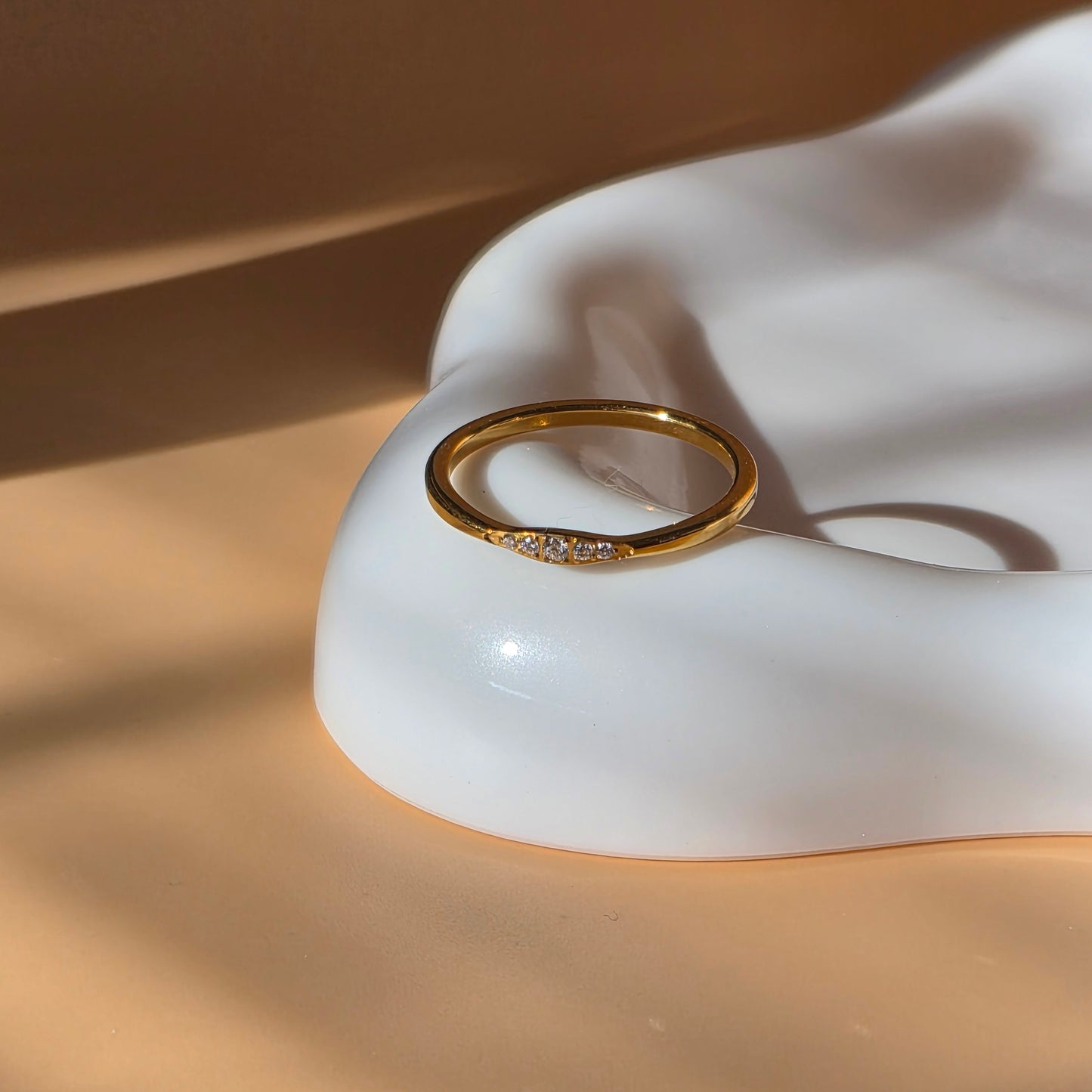 Dainty CZ Stackable Ring