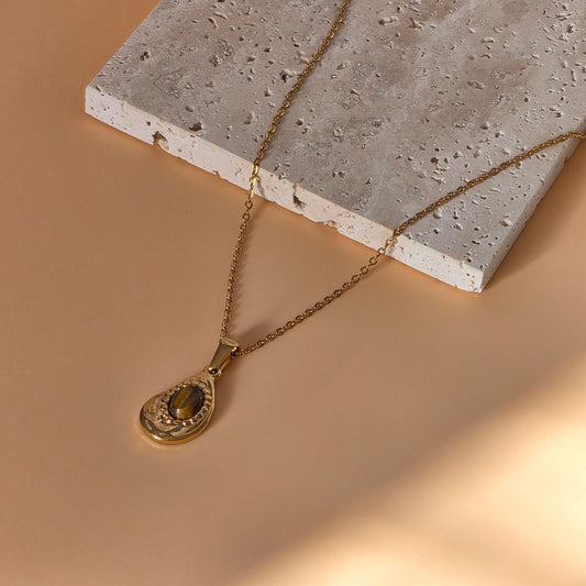 Umber Drop Necklace