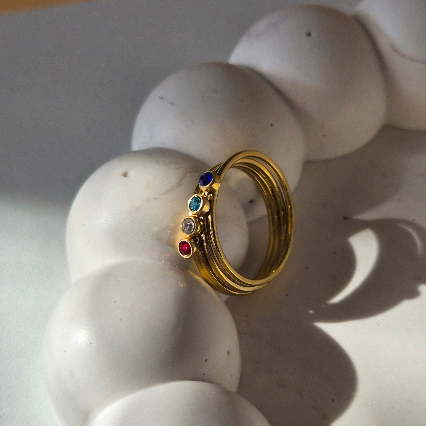 Dainty Mini Birthstone Ring