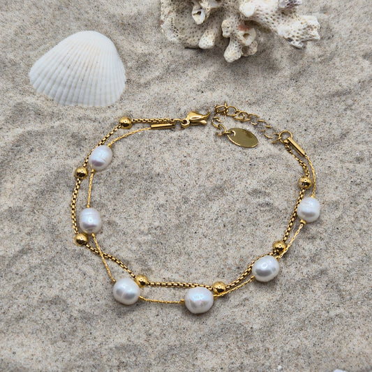 Freshwater Pearl Layered Bracelet