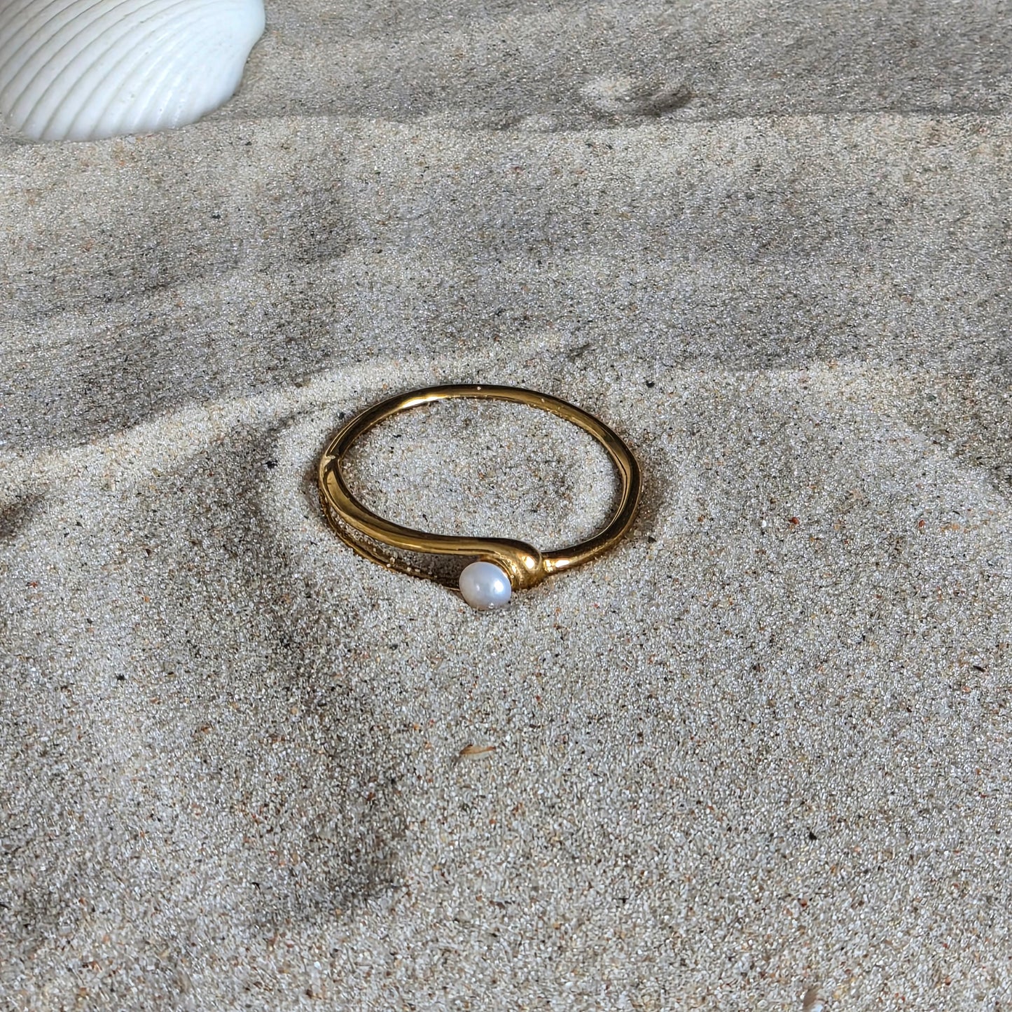 Freshwater Pearl Dot Ring