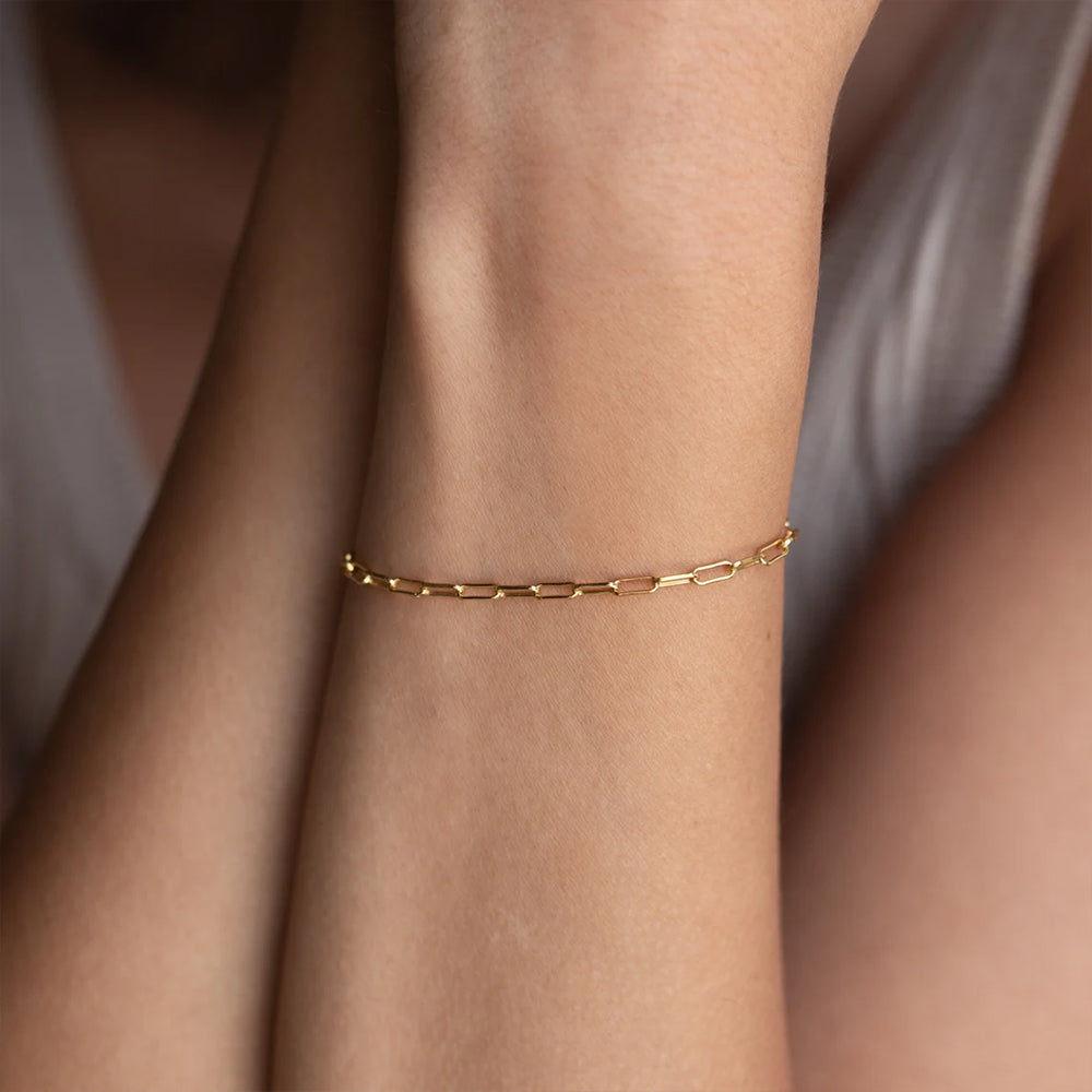 Dainty Paperclip Bracelet